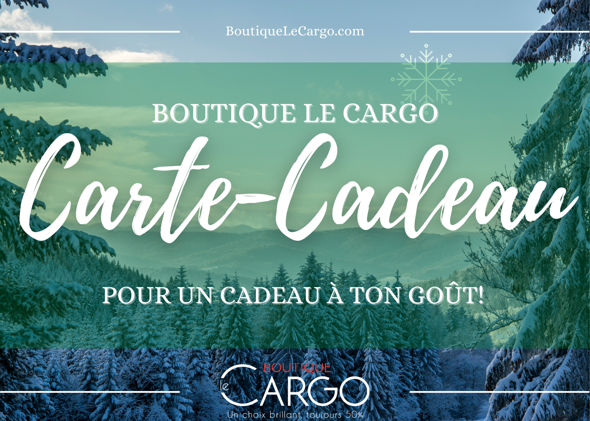 Carte-cadeau Boutique Le Cargo