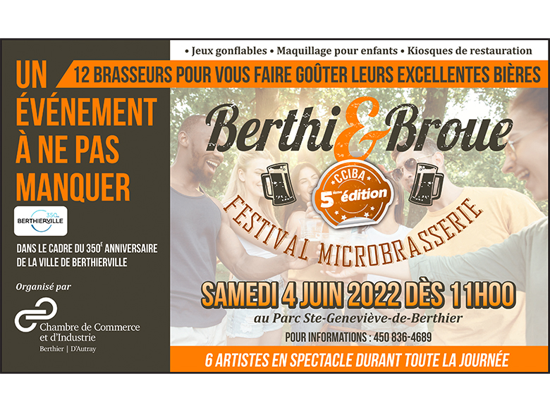 Venez vous amuser au Festival Berthi et Broue!