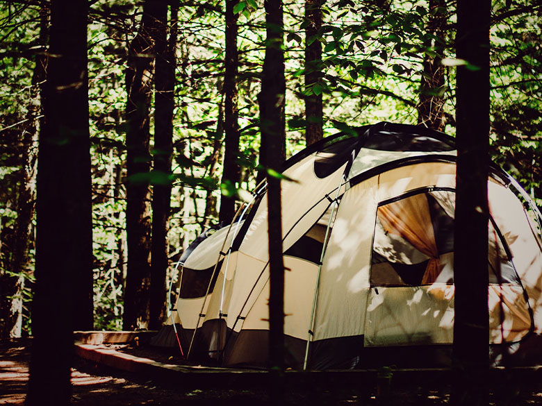 Camping au Parc de la rivière Gentilly situé à Ste-Marie-De-Blandford