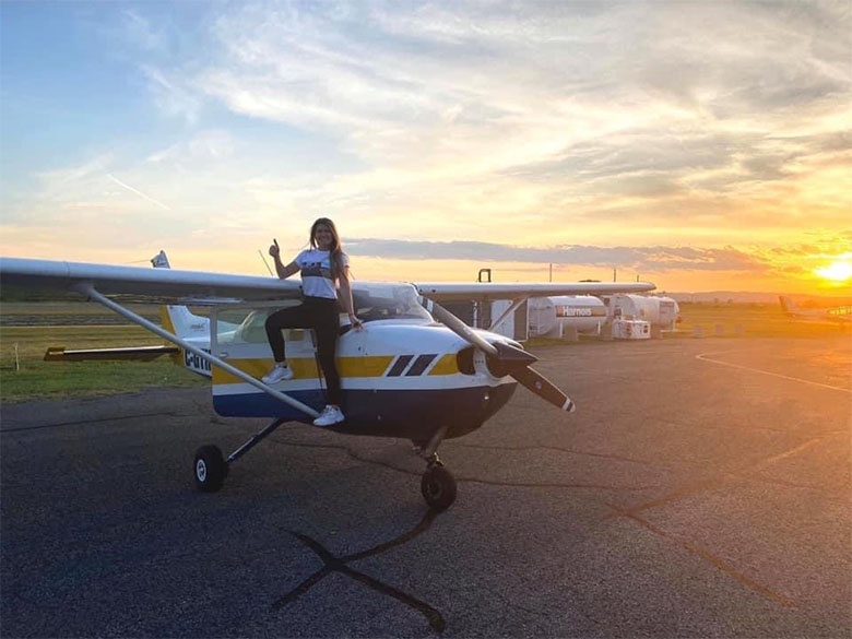 Tour de ville en avion avec Lanaudi'air École de pilotage