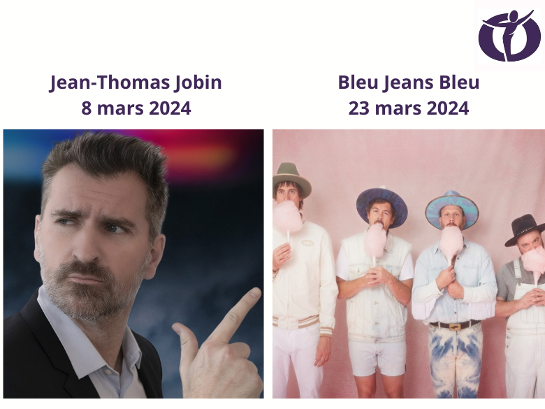 Paire de billets pour Jean-Thomas Jobin ou Bleu Jeans Bleu