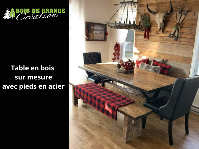 Photo – Bois de Grange Création – Table acier – 2