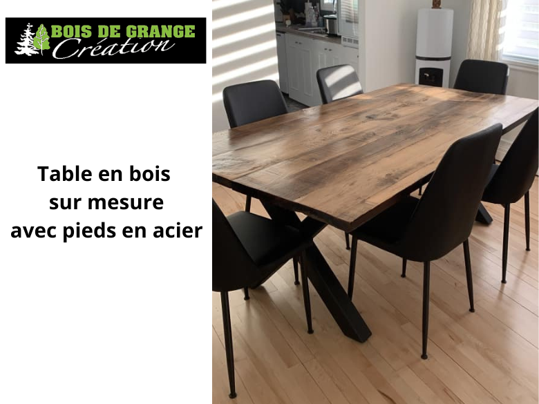 Photo – Bois de Grange Création – Table acier – 2