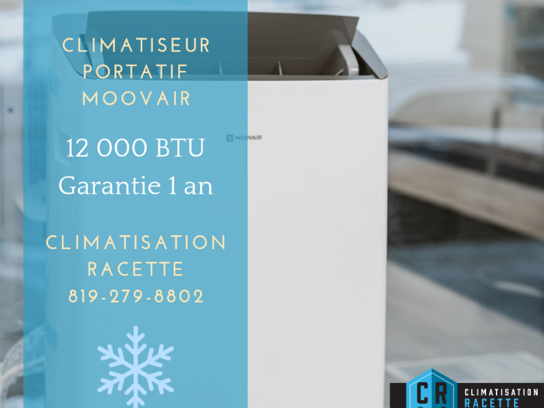 Climatiseur portatif Moovair 12000 btu