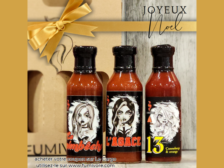 Boîte-cadeau de Noël - 3 sauces