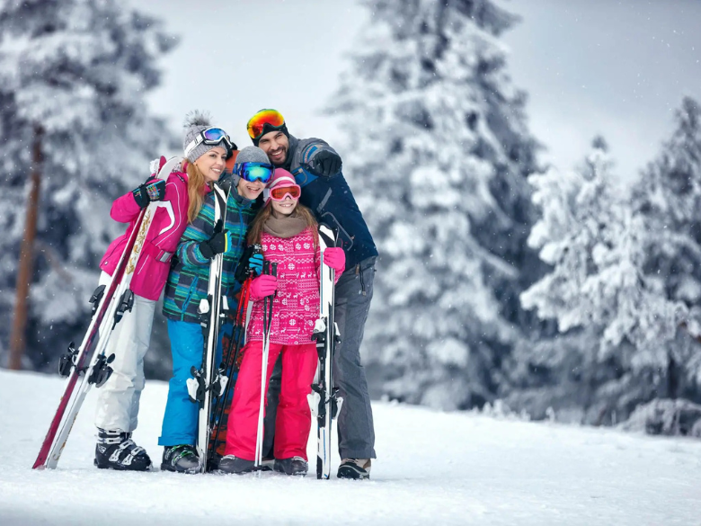 Journée de ski en famille