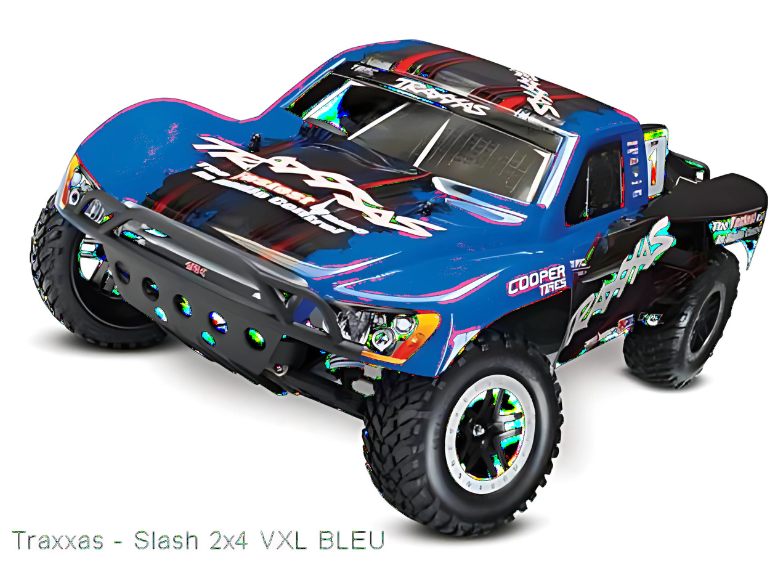 Téléguidé TRAXXAS Slash 2x4 VXL bleu