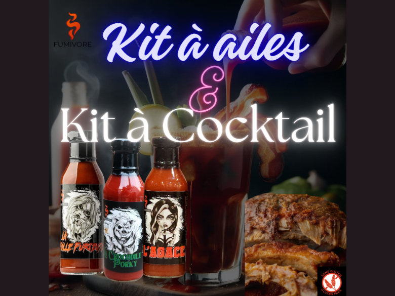 Kit à cocktail et à ailes - sauces